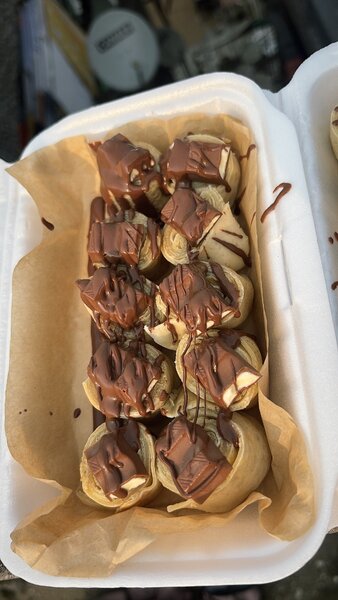 Sushi de crêpe au Kinder