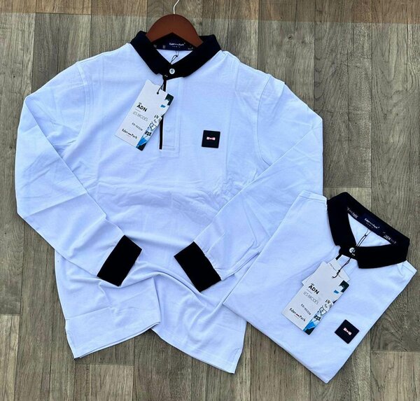Polo homme manches longues