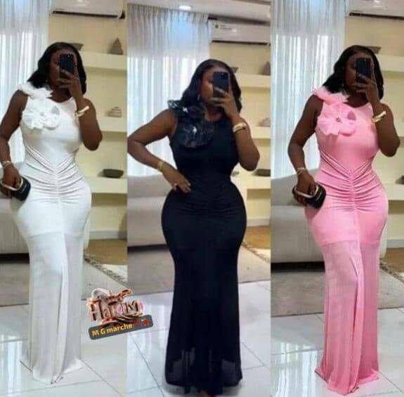 Robe longue élégante moulante