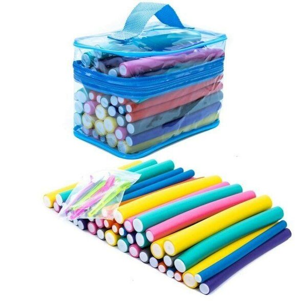 Bigoudis flexibles colorés