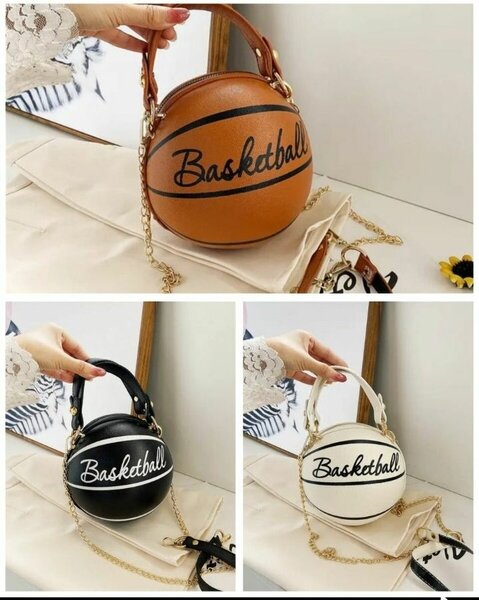 Sac à main en forme de ballon de basketball