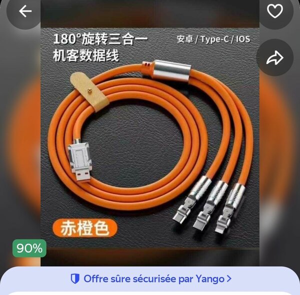 Câble de Charge 3-en-1