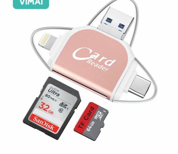 Lecteur de carte mémoire 4en1