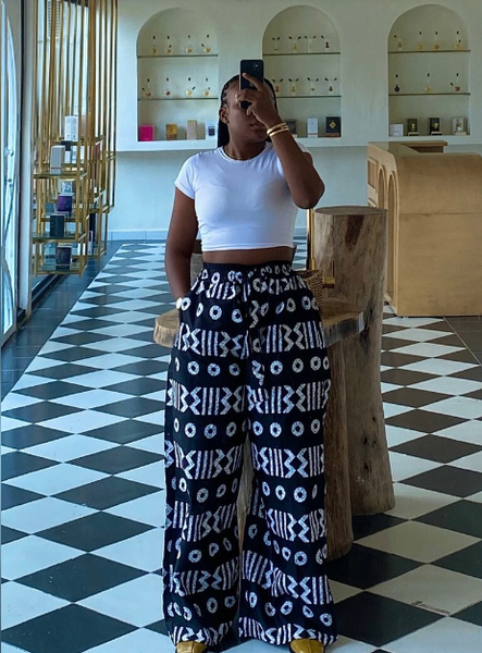 Complet pantalon imprimé