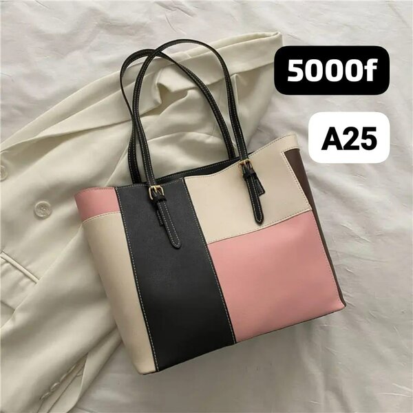 Sac cabas en cuir synthétique