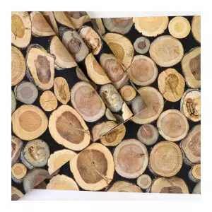 Papier Peint rondins bois