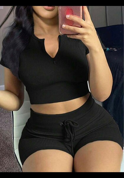 Ensemble court femme décontracté