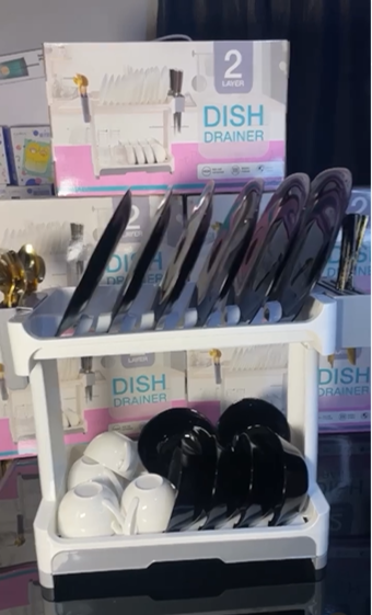 2-tier dish rack available as seen in the video