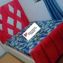 custom made bed with a high base