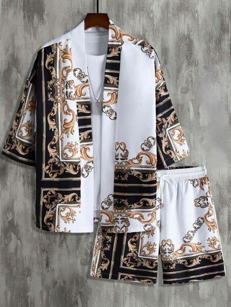 Set d'été homme imprimé mode