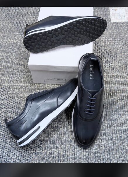 Chaussures homme cuir noir Benuti