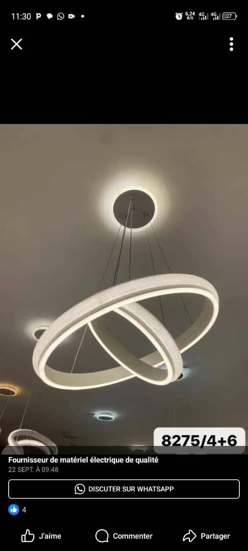 Lustre LED moderne design élégant