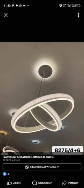 Lustre LED moderne design élégant