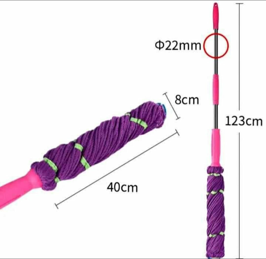 Serpillière à manches rotative