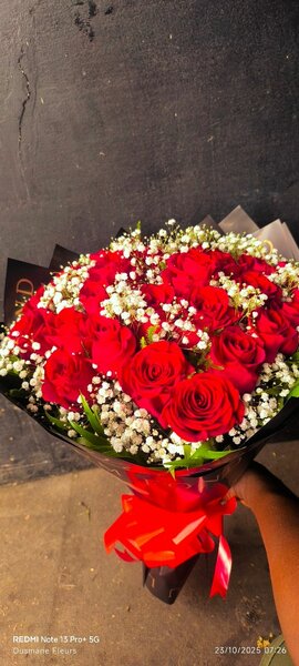 Bouquet de roses rouges