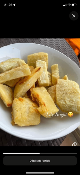 Frites de Manioc Croquantes