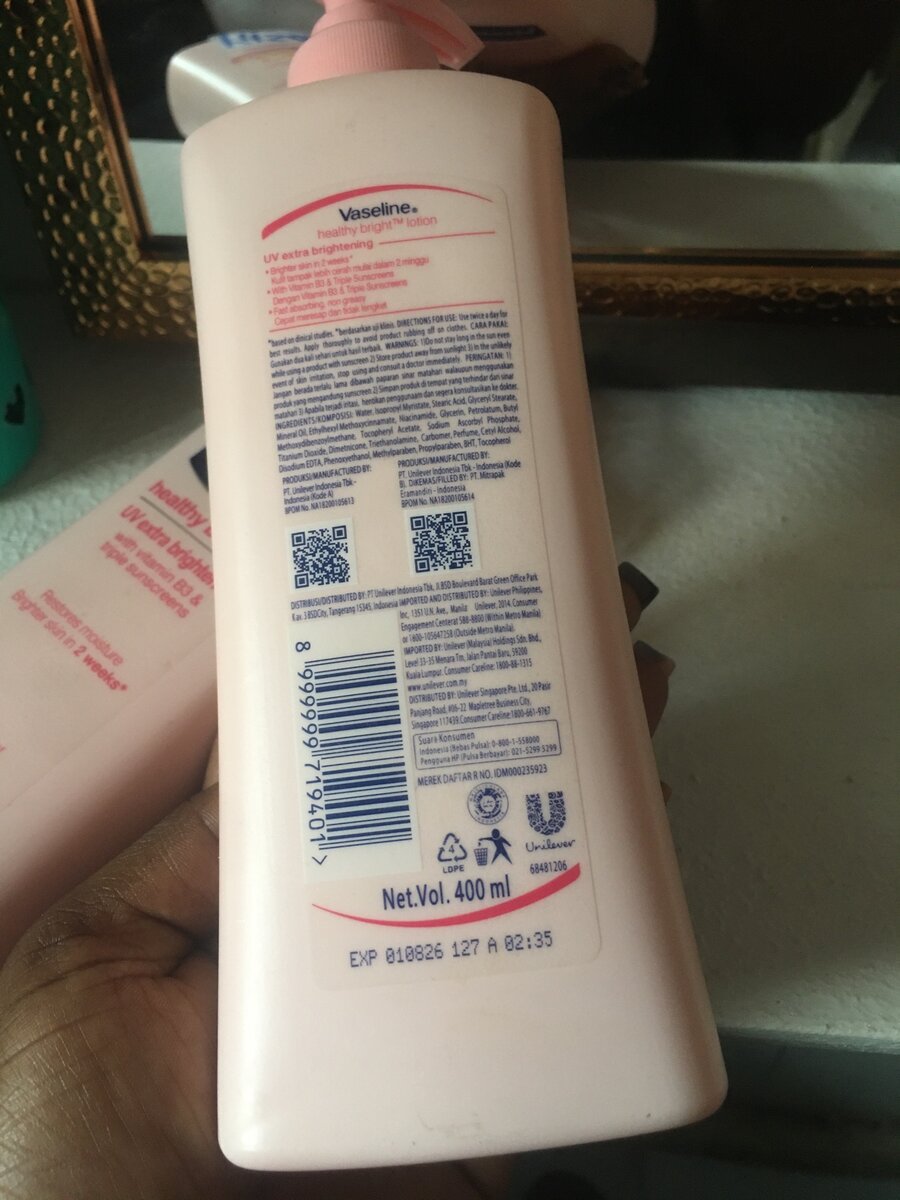 Vaseline lotion