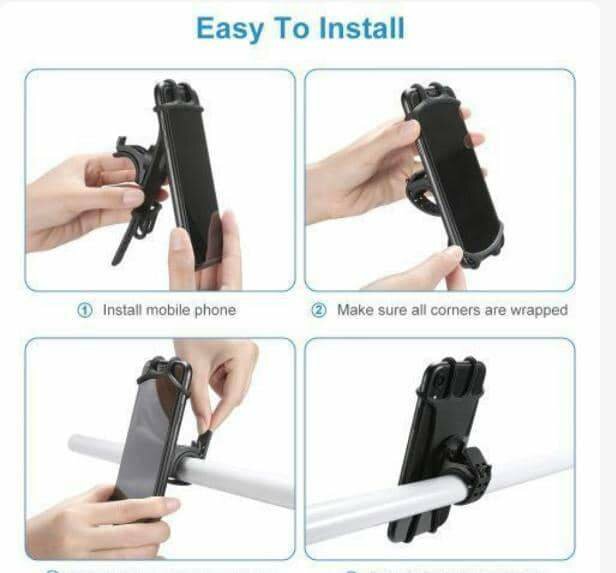 Support de téléphone de moto, vélo, trotinette Android  ios