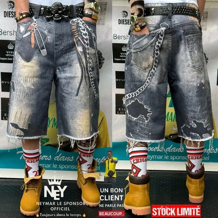 Shorts en jean décontractés