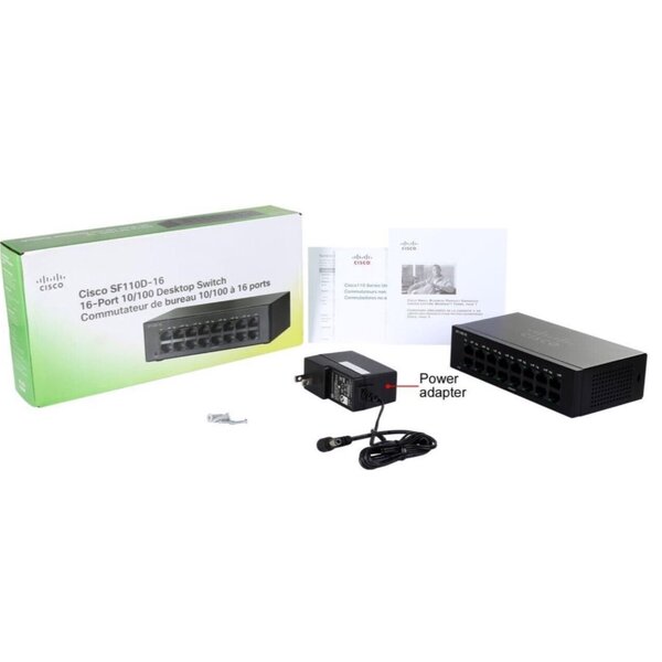 SWITCH CISCO SF110D-16 16 PORTS