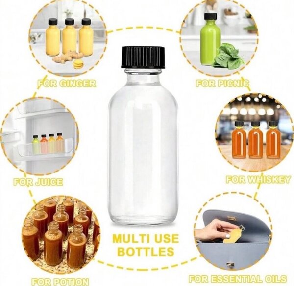Wellness Ginger Shot Bottle with Lid 60ml