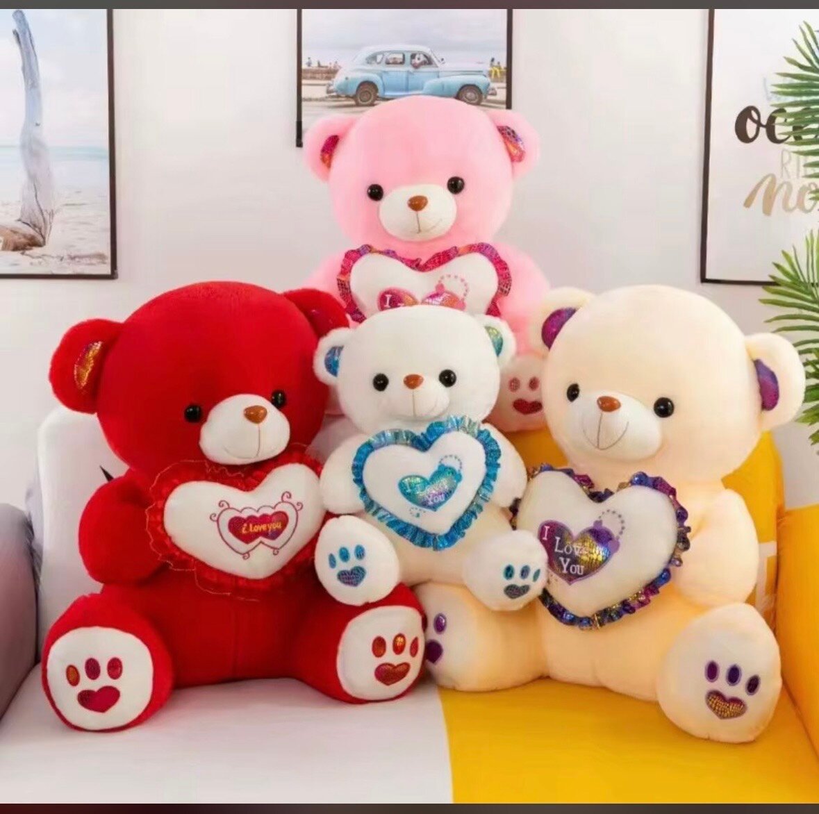 Nounours en peluche "Love"