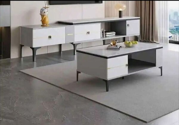 Table basse moderne grise