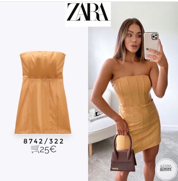 Robe moulante bustier Zara