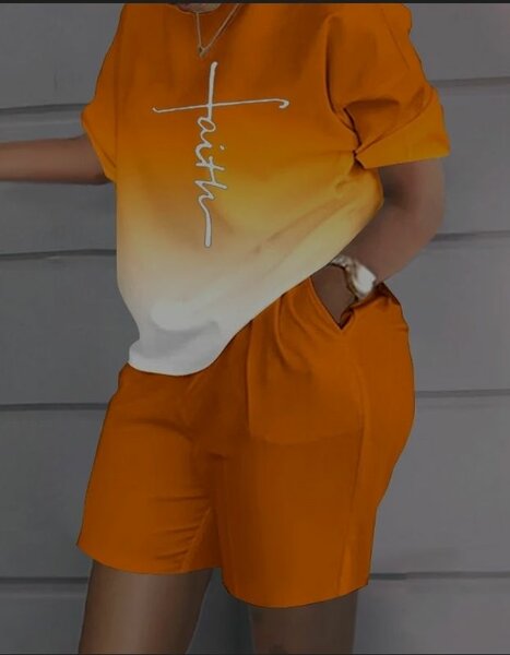 Ensemble décontracté orange