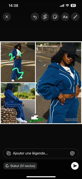 Ensemble de survêtement bleu