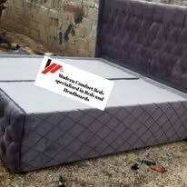 custom made bed with a high base