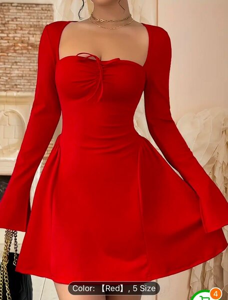 Robe rouge élégante pour femmes