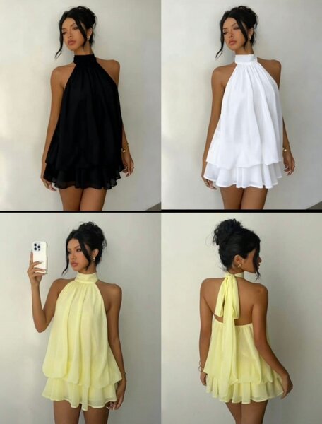 Robe Courte Évasée Élégante