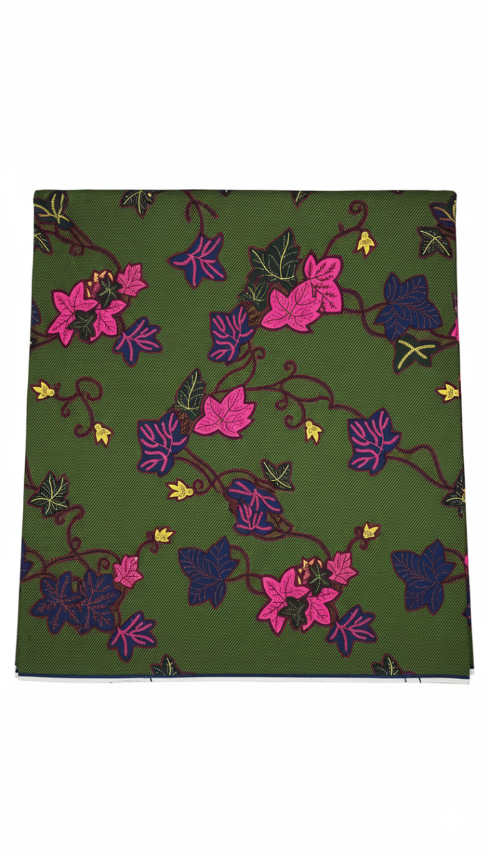 Tissu en Wax Floral Africain