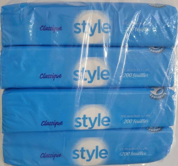 Mouchoirs classique épais 200 feuilles