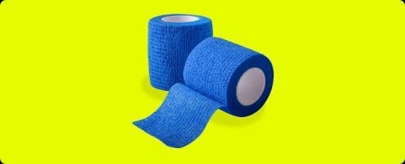 Bandage élastique bleu