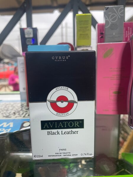 Cyrus Aviator Black Leather