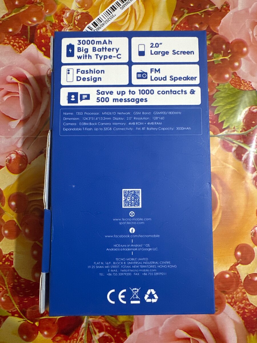 Téléphone Tecno T353 - 3000mAh