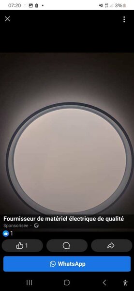 Plafonnier LED moderne