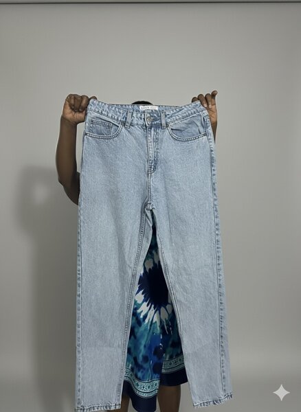 Jean mom taille haute friperie