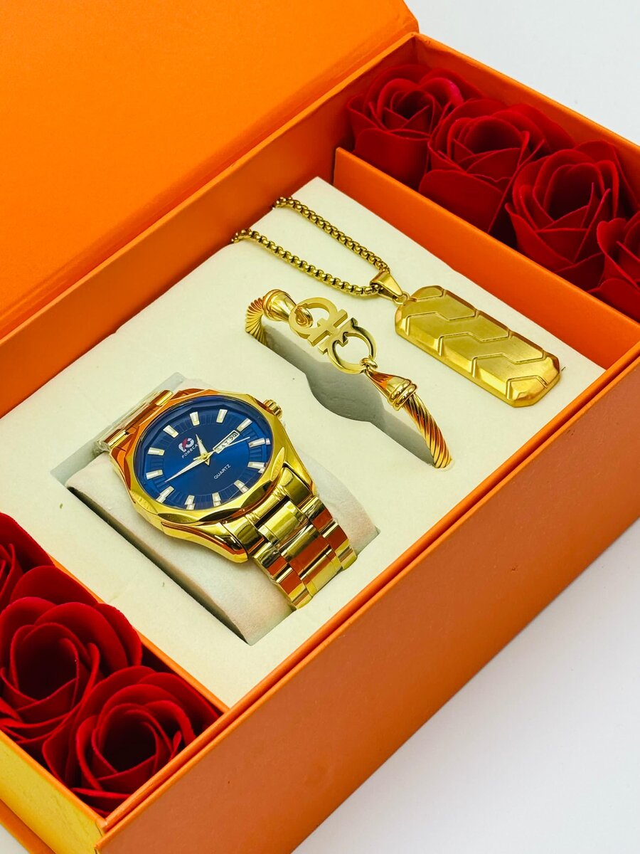Luxury Watch & Jewelry Gift Set