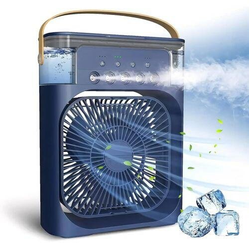 Rechargeable cooling fan and humidifier