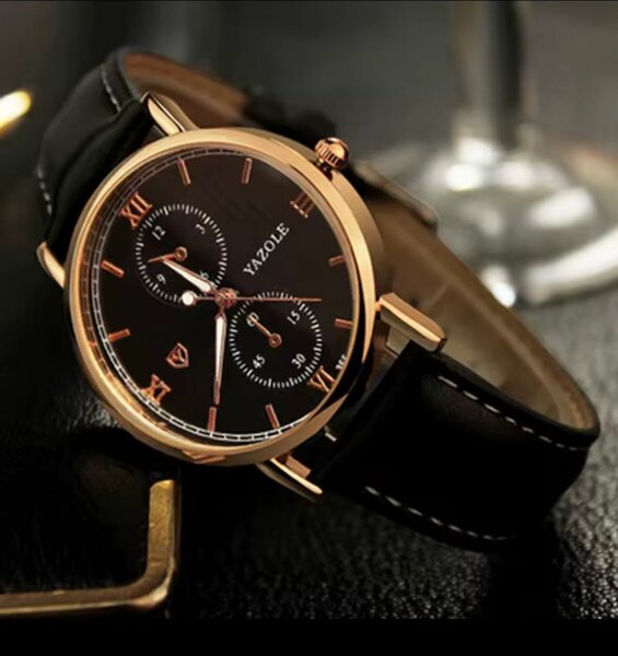 YAZOLE Mens Leather Watch