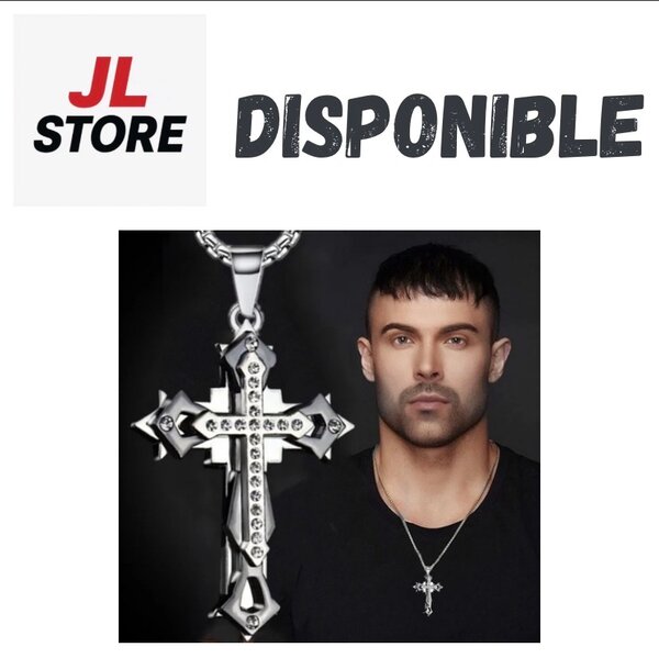 Collier Croix en Acier Inoxydable