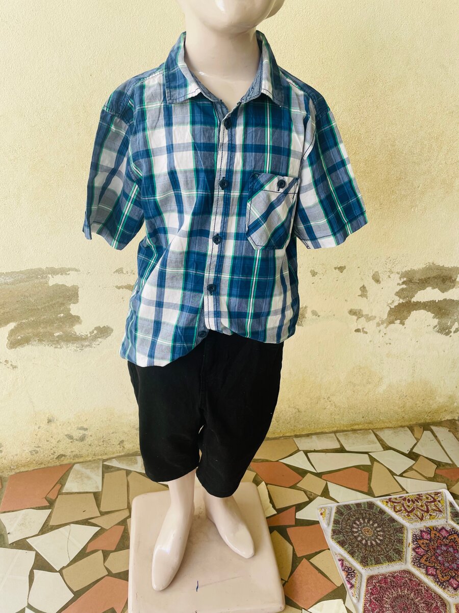 Chemise à carreaux garçon