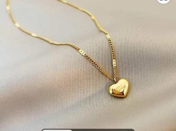 Collier pendentif cœur or