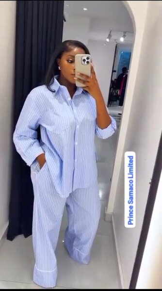 Pyjama rayé femme