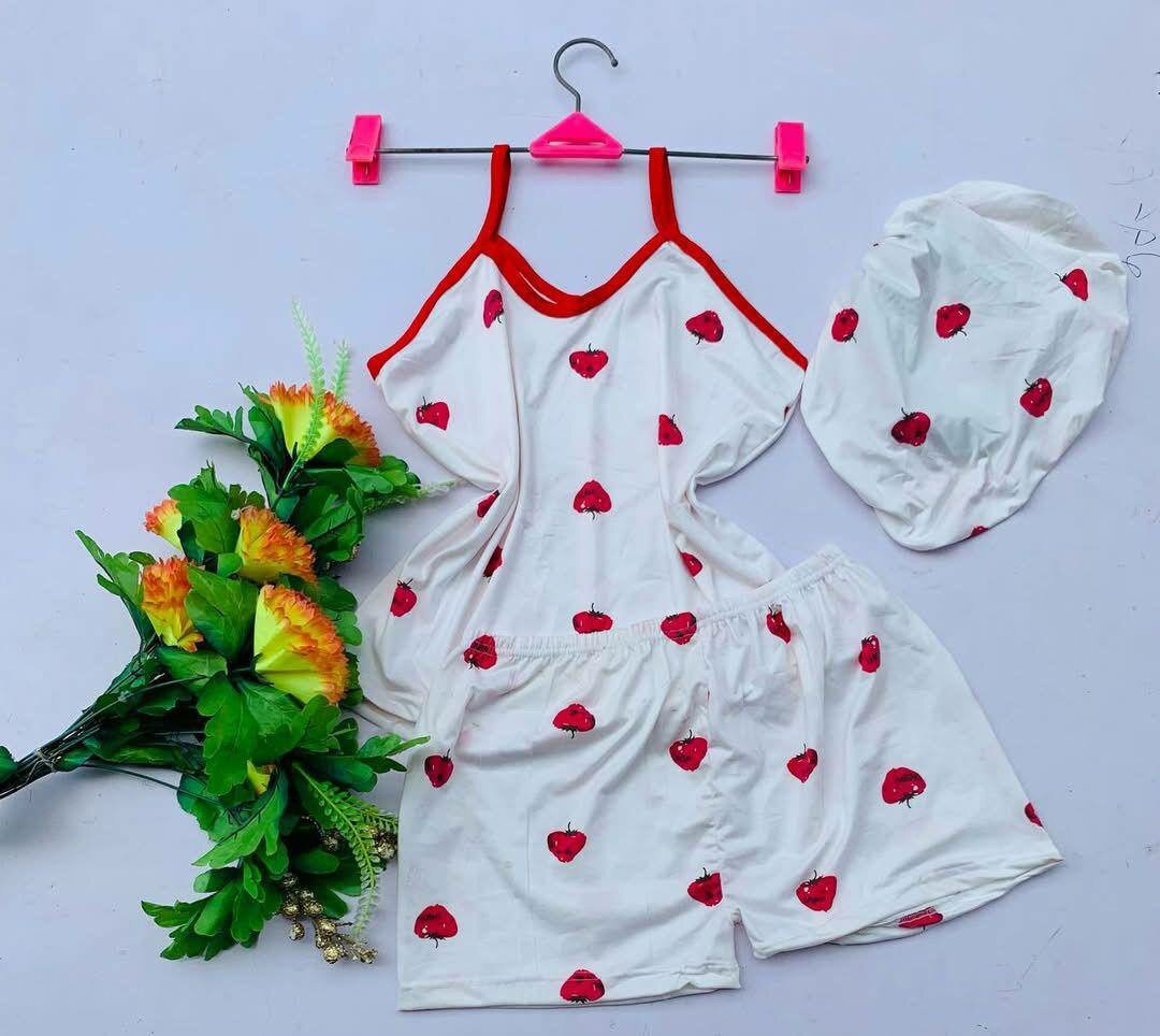 Ensemble pyjama 3 pièces pour fille