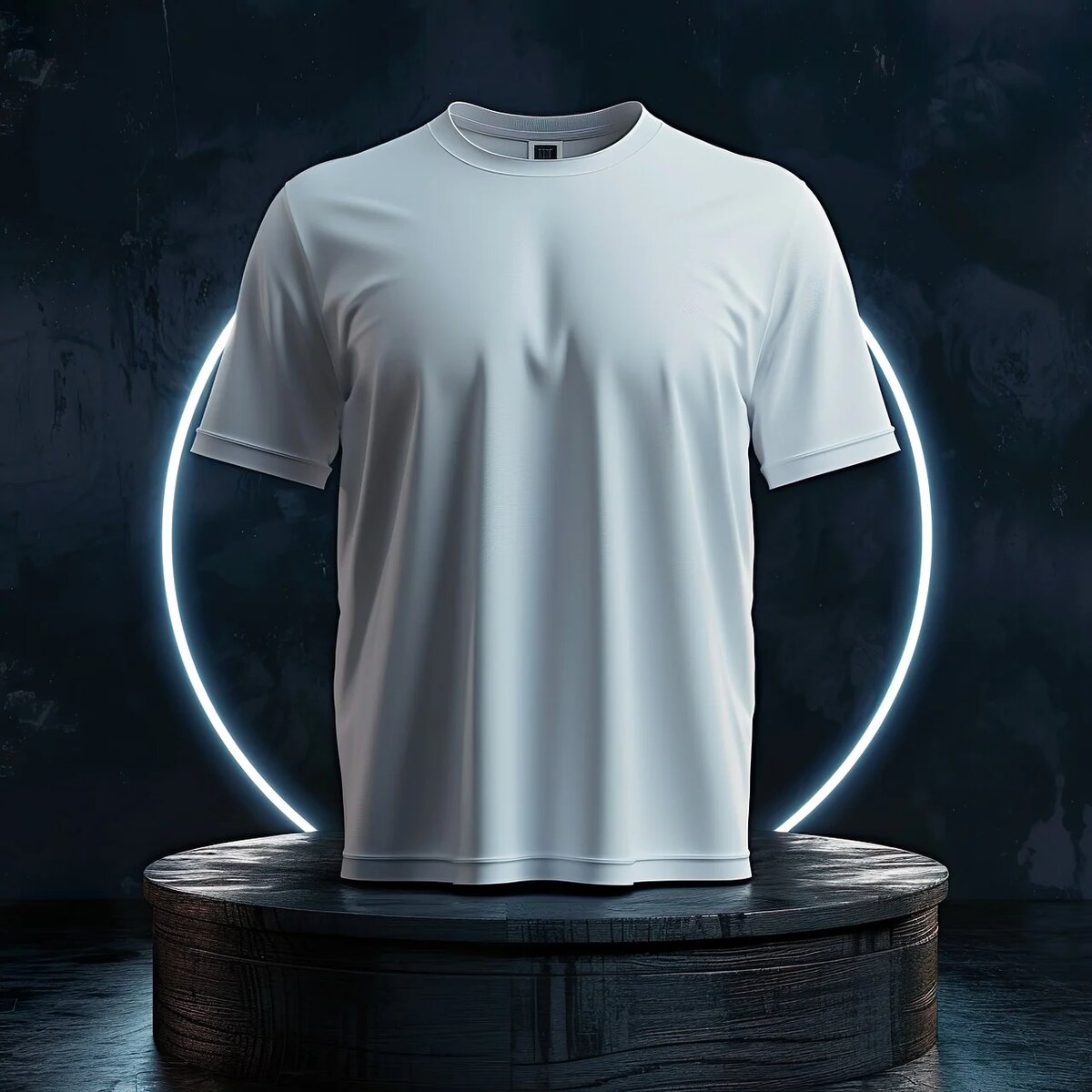 Round neck plain t shirt