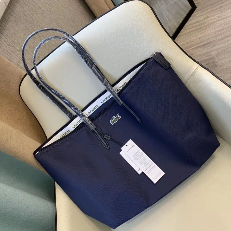 Sac cabas en cuir Lacoste